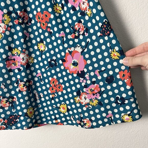 ModCloth Ikebana Retro Floral Midi Skirt Pinup 50s Colorful Maximalist Sz‎ Large - Picture 3 of 8